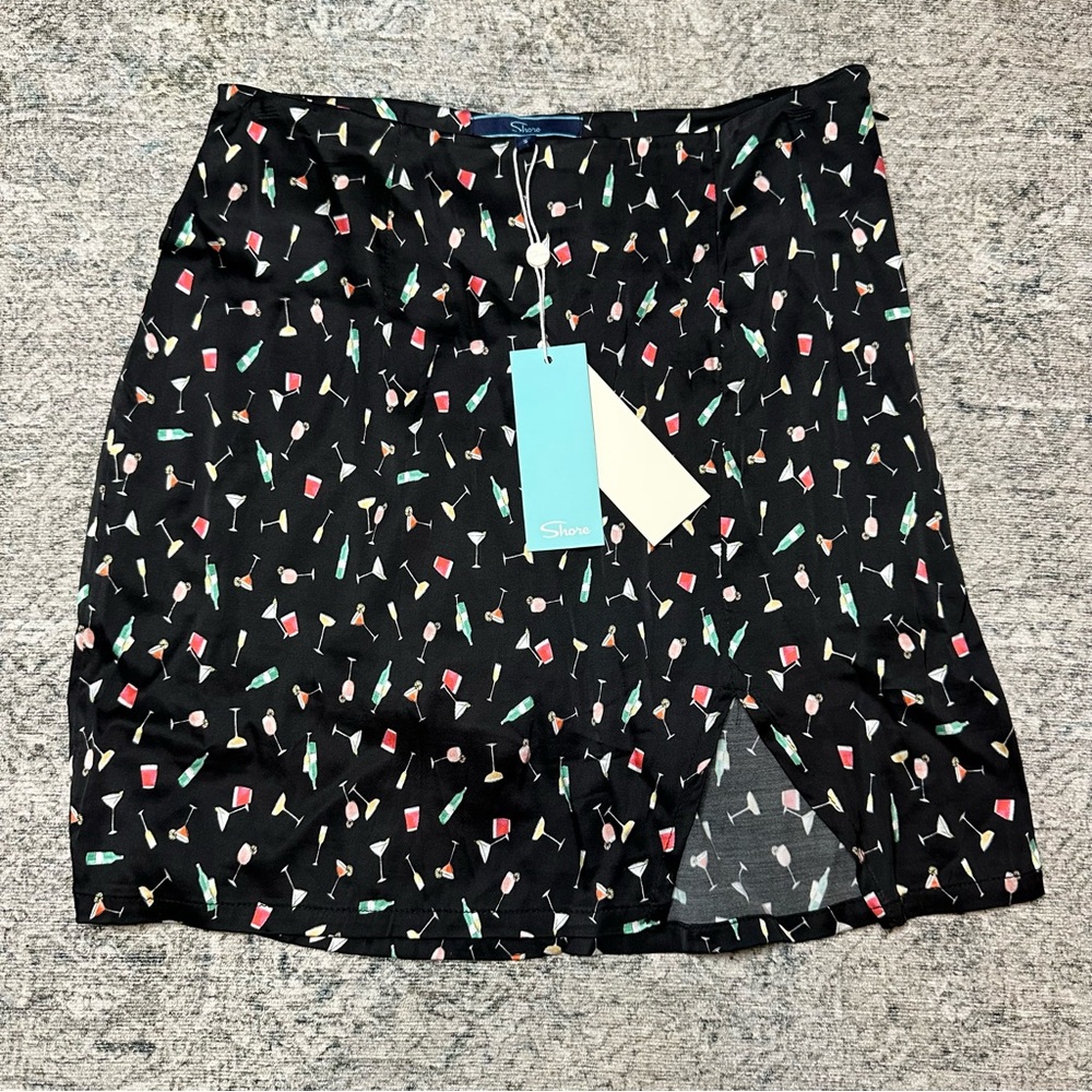 🆕Shore Mini Slit Skort Colorful Cocktail Print Size S